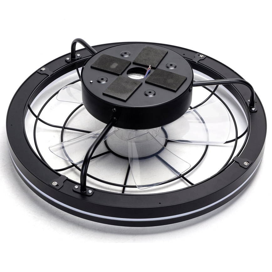 Aigostar - LED Zatemnitveni stropni ventilator LED/40W/230V 2700-6500K pr. 48 cm + Daljinski upravljalnik črna