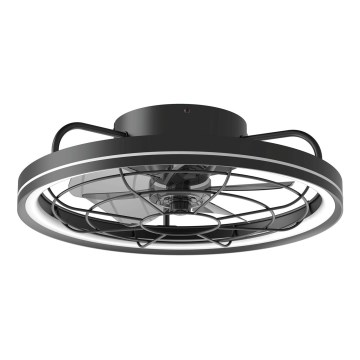 Aigostar - LED Zatemnitveni stropni ventilator LED/40W/230V 2700-6500K pr. 48 cm + Daljinski upravljalnik črna