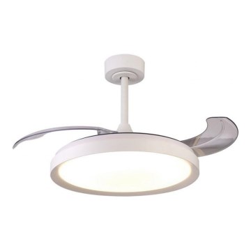 Aigostar - LED Zatemnitveni stropni ventilator LED/50W/230V 2700-6500K 106cm bela + Daljinski upravljalnik