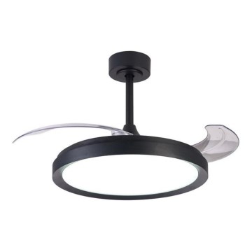 Aigostar - LED Zatemnitveni stropni ventilator LED/50W/230V 2700-6500K 106cm črna + Daljinski upravljalnik