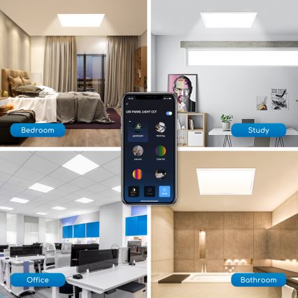 Aigostar - LED Zatemnitveni vgradni panel 32W/230V Wi-Fi 60x60 cm
