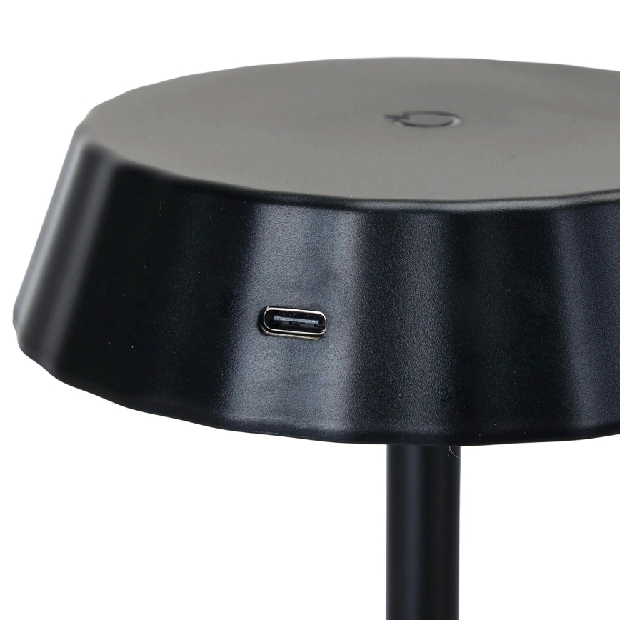 Aigostar - LED Zatemnjevalna namizna svetilka AMBIENT LED/2,4W/5V 3000-6500K črna 2000 mAh