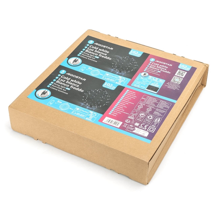 Aigostar - LED Zunanja božična dekoracija 3,6W/230V krogla 30cm IP44 hladno bela