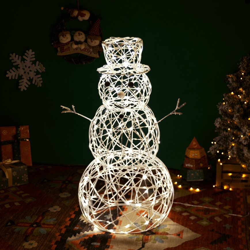 Aigostar - LED Zunanja božična dekoracija 3,6W/31/230V 2700K 120cm IP44 snežak