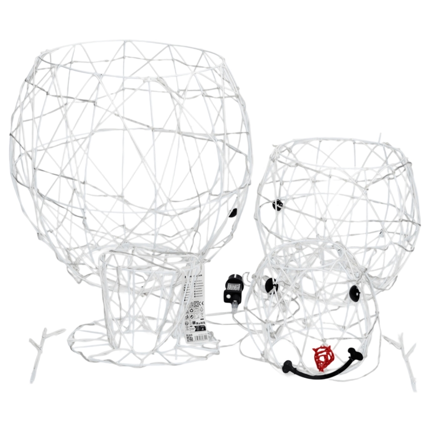 Aigostar - LED Zunanja božična dekoracija 3,6W/31/230V 2700K 120cm IP44 snežak