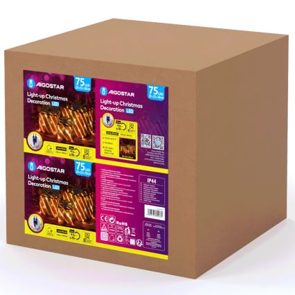Aigostar- LED zunanja božična dekoracija 3,6W/31/230V 2700K 20/25/30cm IP44 darila