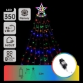 Aigostar - LED zunanja božična dekoracija 350 LED, 3,5 m, IP44, večbarvna
