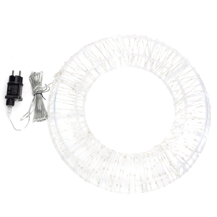 Aigostar - LED zunanja božična dekoracija 540xLED/6W/230V IP44 topla bela 45 cm obroč