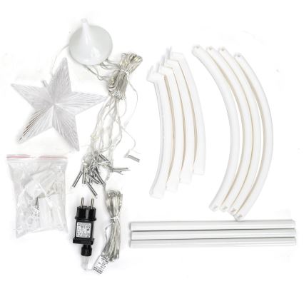 Aigostar - LED Zunanja božična dekoracija LED/3,6W/230V 120 cm IP44 hladno bela