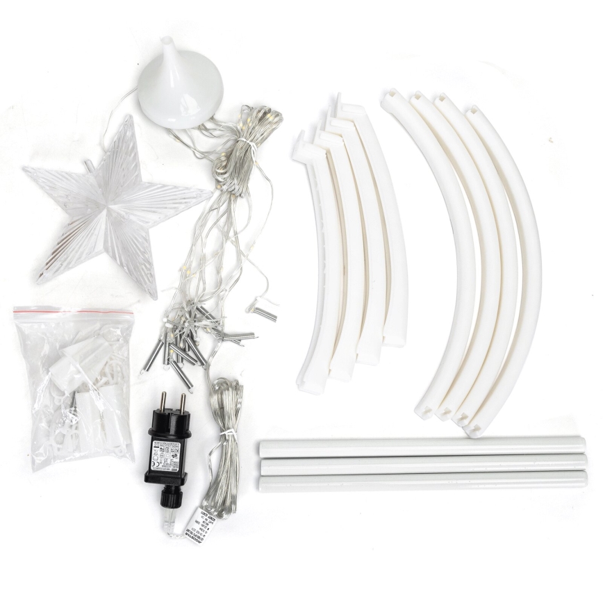 Aigostar - LED Zunanja božična dekoracija LED/3,6W/230V 120 cm IP44 hladno bela