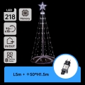 Aigostar - LED zunanja božična dekoracija LED/3,6W/230V 150 cm IP44 hladna bela