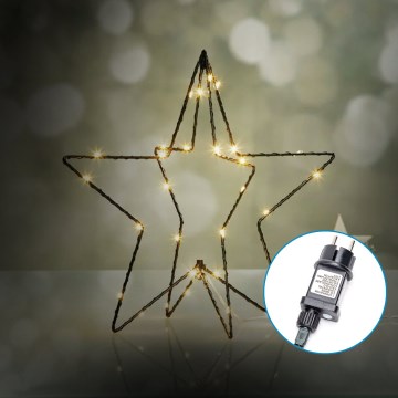 Aigostar-LED Zunanja božična dekoracija LED/3,6W/230V zvezda 30cm IP44 topla bela