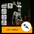 Aigostar - LED Zunanja božična dekoracija LED/3,6W/31/230V 2700K 105 cm IP44 sob