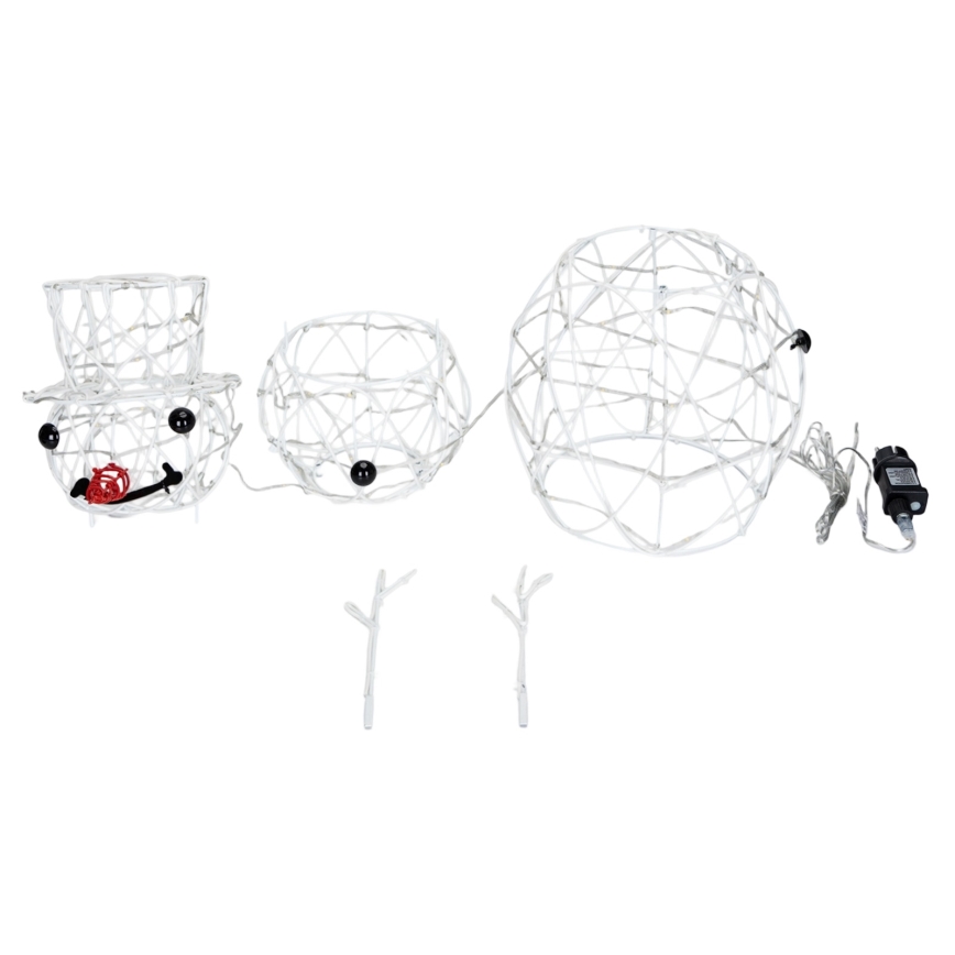 Aigostar - LED zunanja božična dekoracija LED/3,6W/31/230V 2700K 60 cm IP44 snežak
