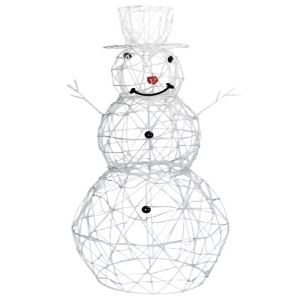 Aigostar-LED Zunanja božična dekoracija LED/3,6W/31/230V 6500K 90cm IP44 snežak