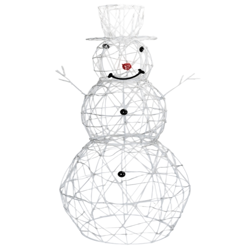 Aigostar-LED Zunanja božična dekoracija LED/3,6W/31/230V 6500K 90cm IP44 snežak