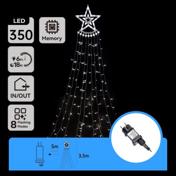 Aigostar - LED zunanja božična dekoracija LED/6W/230V 3,5m IP44 hladna bela