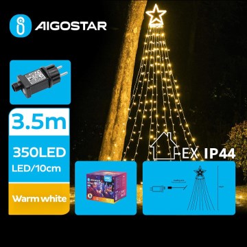 Aigostar - LED Zunanja božična dekoracija LED/6W/230V 3,5m IP44 topla bela