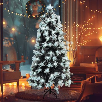 Aigostar - LED božično drevo za zunanjo uporabo 245xLED/8 funkcij 2,1 m IP44 hladno bela