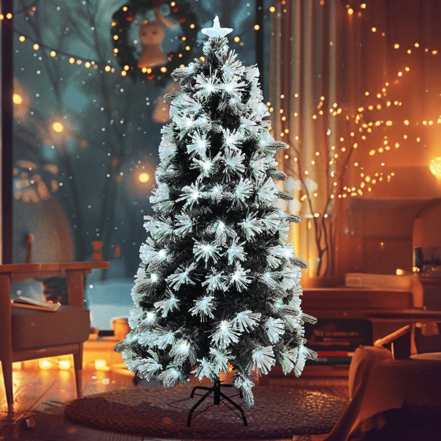 Aigostar - LED božično drevo za zunanjo uporabo 245xLED/8 funkcij 2,1 m IP44 hladno bela