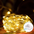 Aigostar -LED Zunanja božična veriga 100xLED/8 funkcij 3xAA 10,3m IP44 topla bela