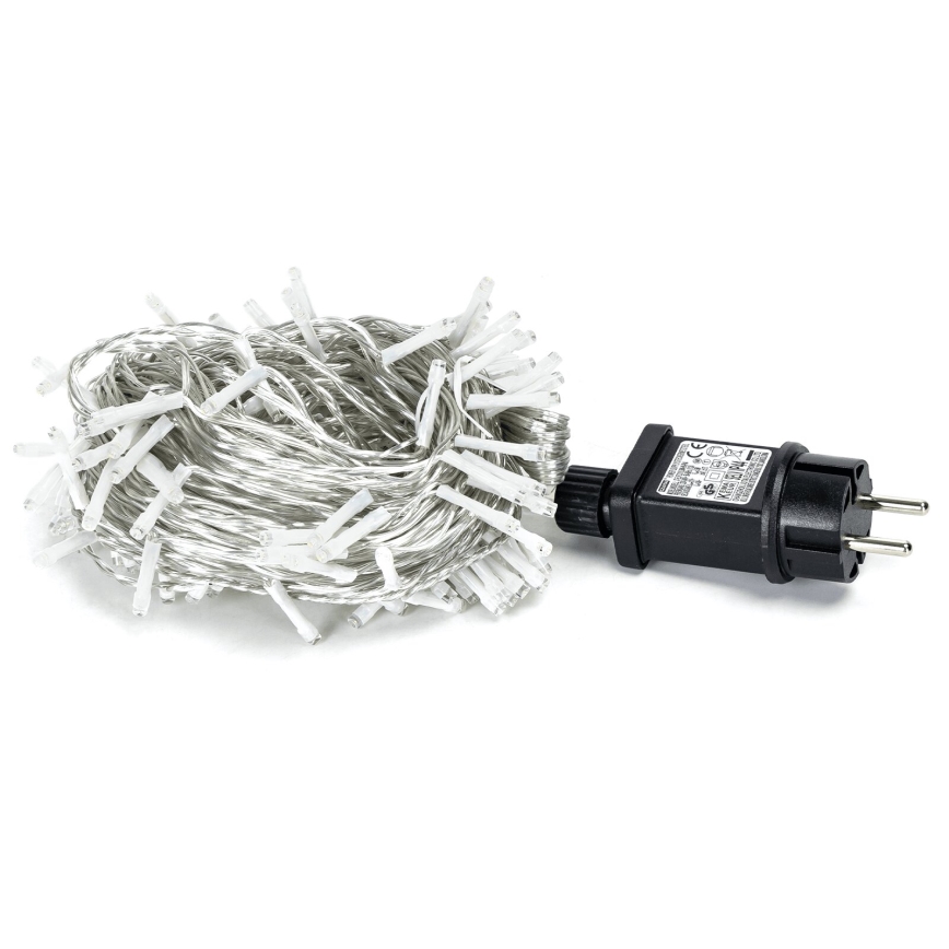 Aigostar - LED Zunanja božična veriga 150xLED/8 funkcij 18m IP44 hladno bela