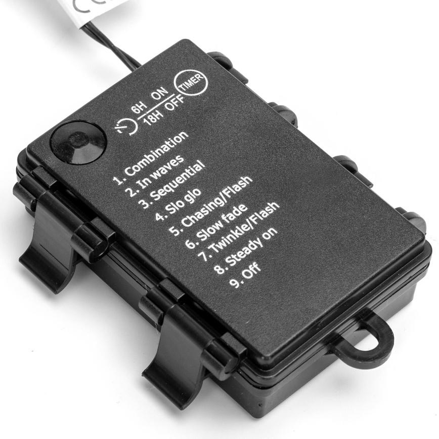 Aigostar - LED Zunanja božična veriga 200xLED/8 funkcij 10,3m IP44 hladno bela