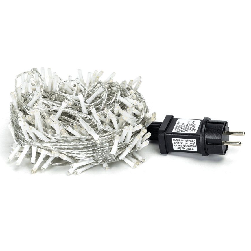 Aigostar - LED Zunanja božična veriga 200xLED/8 funkcij 23m IP44 topla bela