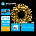 Aigostar - LED Zunanja božična veriga 200xLED/8 funkcij 8m IP44 topla bela