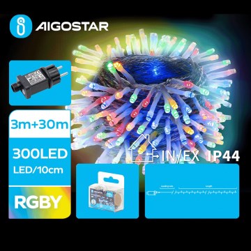 Aigostar - LED Zunanja božična veriga 300xLED/8 funkcij 33m IP44 multicolor