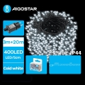 Aigostar - LED Zunanja božična veriga 400xLED/8 funkcij 23m IP44 hladno bela