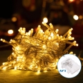 Aigostar - LED Zunanja božična veriga 50xLED/8 funkcij 3xAA 5,3m IP44 topla bela