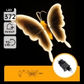 Aigostar - LED zunanja dekoracija 306xLED IP44 topla bela metulj