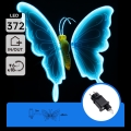 Aigostar - LED zunanja dekoracija 372xLED 60 cm IP44 metulj/modra