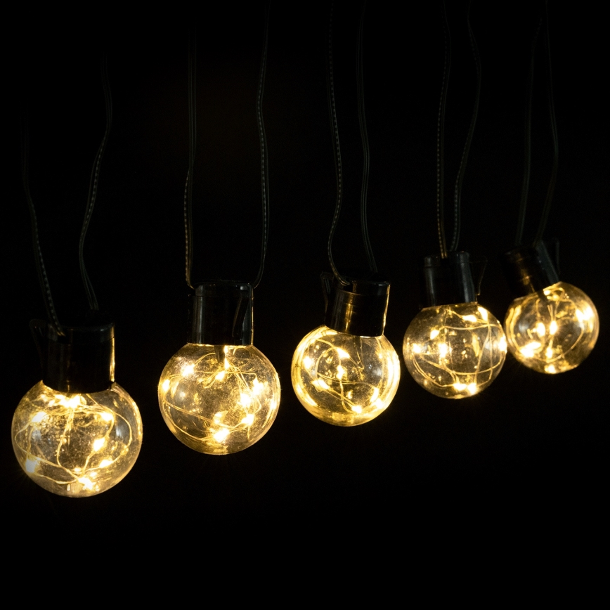 Aigostar - LED zunanja dekorativna svetlobna veriga, 160 LED, 10 m, IP44, topla bela