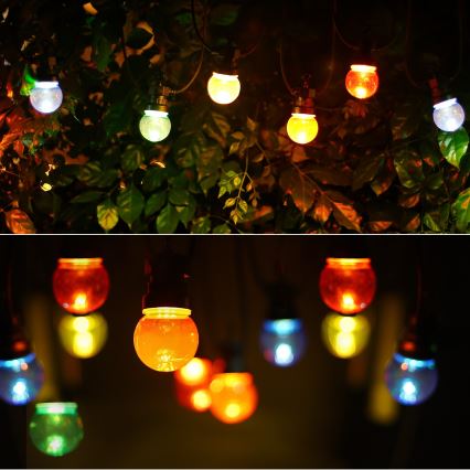Aigostar - LED Zunanja dekorativna veriga 10xLED/8m IP44 topla bela