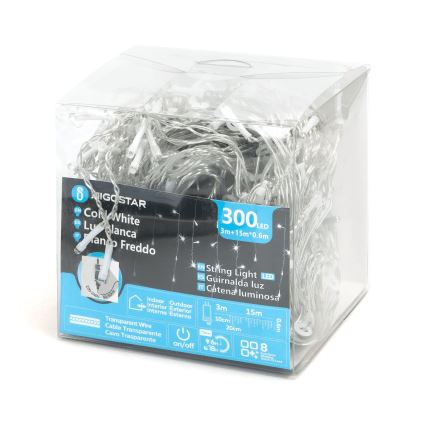 Aigostar - LED Zunanja dekorativna veriga 75xLED/6W/230V 15x0,6m IP44 hladno bela