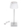 Aigostar - LED Zunanja zatemnitvena polnilna namizna svetilka LED/4W/5V 3600mAh bela/mat krom IP54
