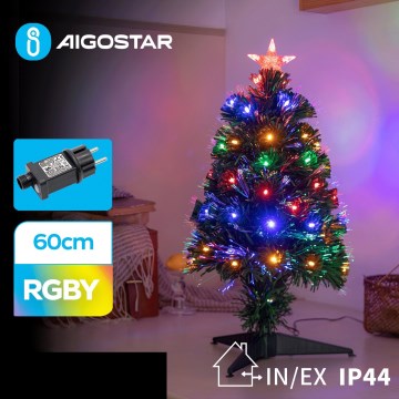Aigostar - LED Zunanje božično drevo LED/3,6W/230V 60 cm IP44 multicolor