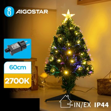Aigostar - LED Zunanje božično drevo LED/3,6W/230V 60 cm IP44 topla bela