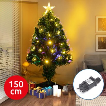 Aigostar - LED Zunanje božično drevo LED/6W/230V 150 cm IP44 topla bela