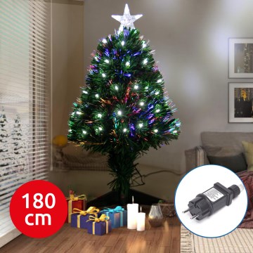 Aigostar - LED Zunanje božično drevo LED/6W/230V 180 cm IP44 hladno bela