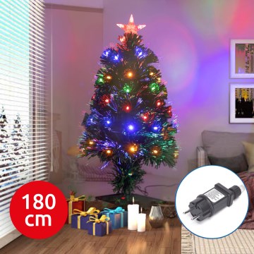 Aigostar - LED Zunanje božično drevo LED/6W/230V 180 cm IP44 multicolor