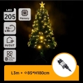 Aigostar - LED zunanje božično drevo LED/6W/230V 180 cm IP44 topla bela
