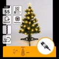 Aigostar - LED zunanji božični drevesce 55xLED/8 funkcij 0,6 m IP44 topla bela