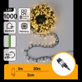 Aigostar - LED zunanji božični niz 1000xLED/8 funkcij 23m IP44 topla bela