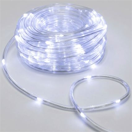 Aigostar - LED zunanji božični niz 100xLED/8 funkcij 3xAA 10,3m IP44 hladna bela