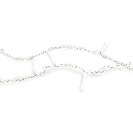 Aigostar - LED zunanji božični niz 100xLED/8 funkcij 3xAA 8x0,6m IP44 topla bela