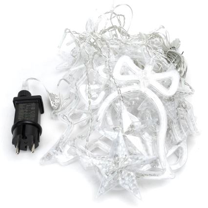 Aigostar - LED zunanji božični niz 120 LED / 8 funkcij, 3×0,6 m, IP44, hladna bela + daljinski upravljalnik