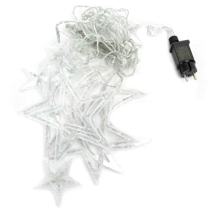 Aigostar - LED zunanji božični niz 120xLED/6W/230V/8 funkcij 3x0,6m IP44 hladna bela + daljinski upravljalnik